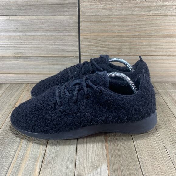 Allbirds Wool Runner Fluffs Limited Edition Natural Black Shoes Womens Size 9 - Picture 1 of 8